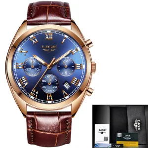 Lige Men's Luxury Causal Watch