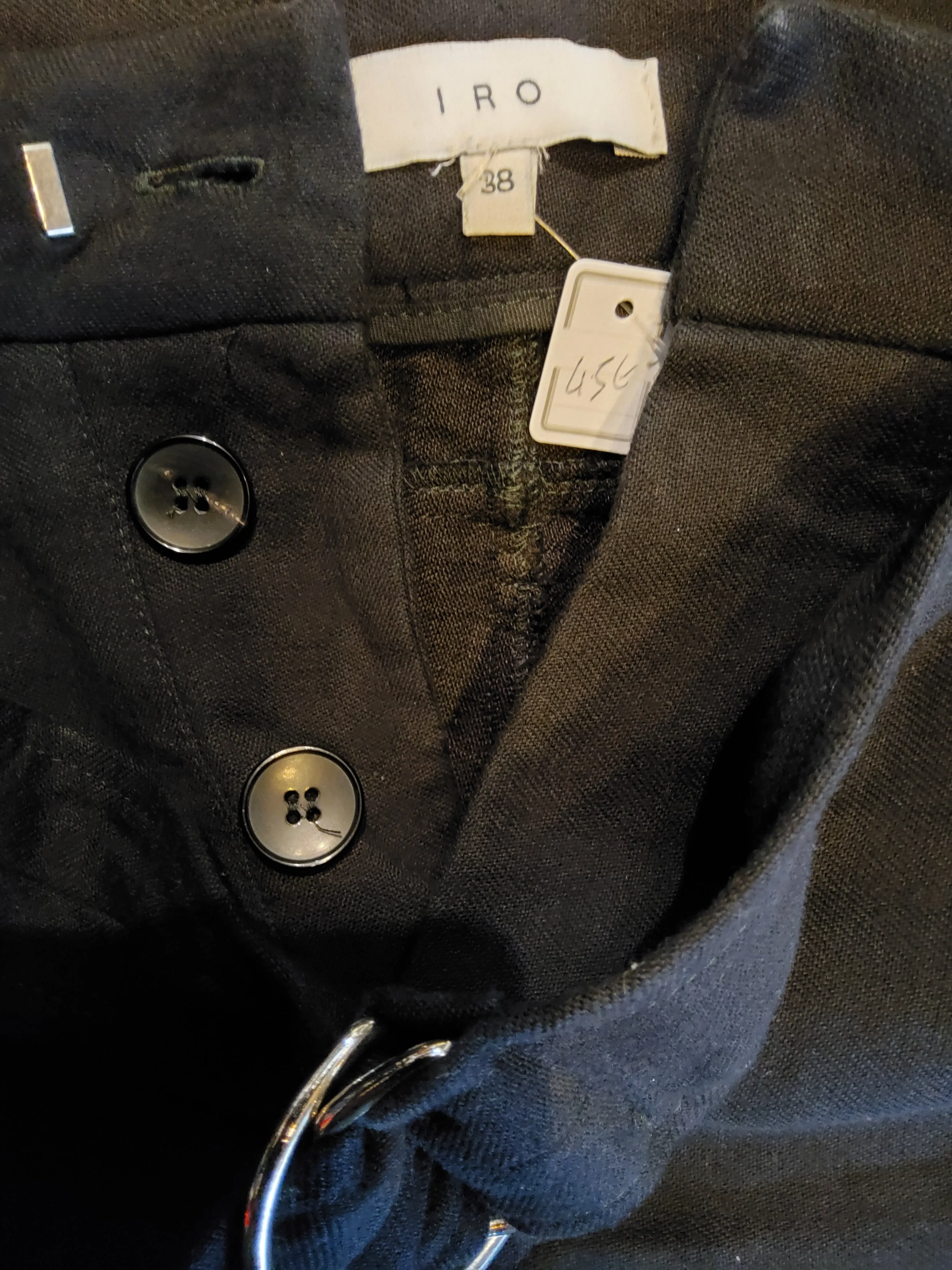 Linen and cotton shorts