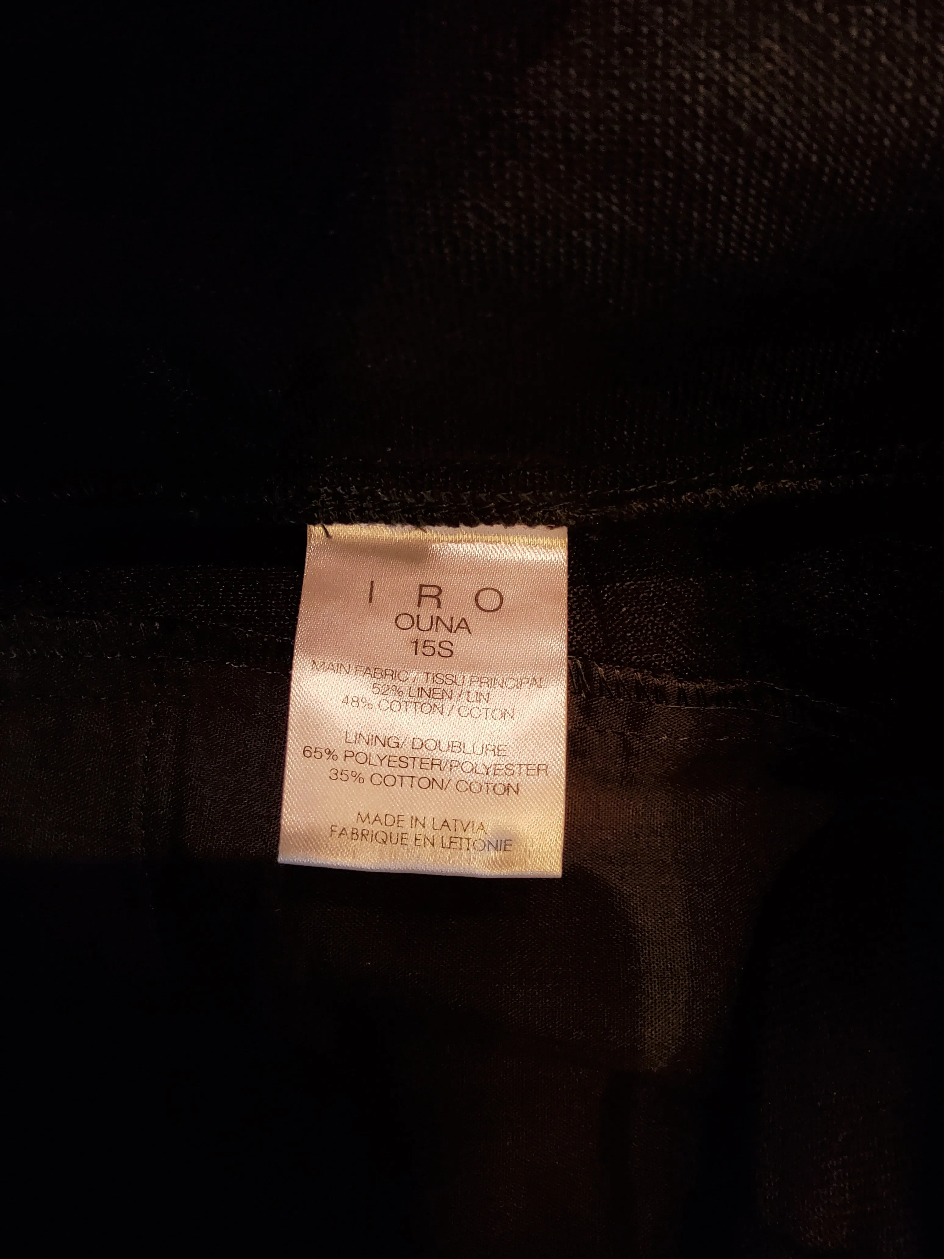 Linen and cotton shorts