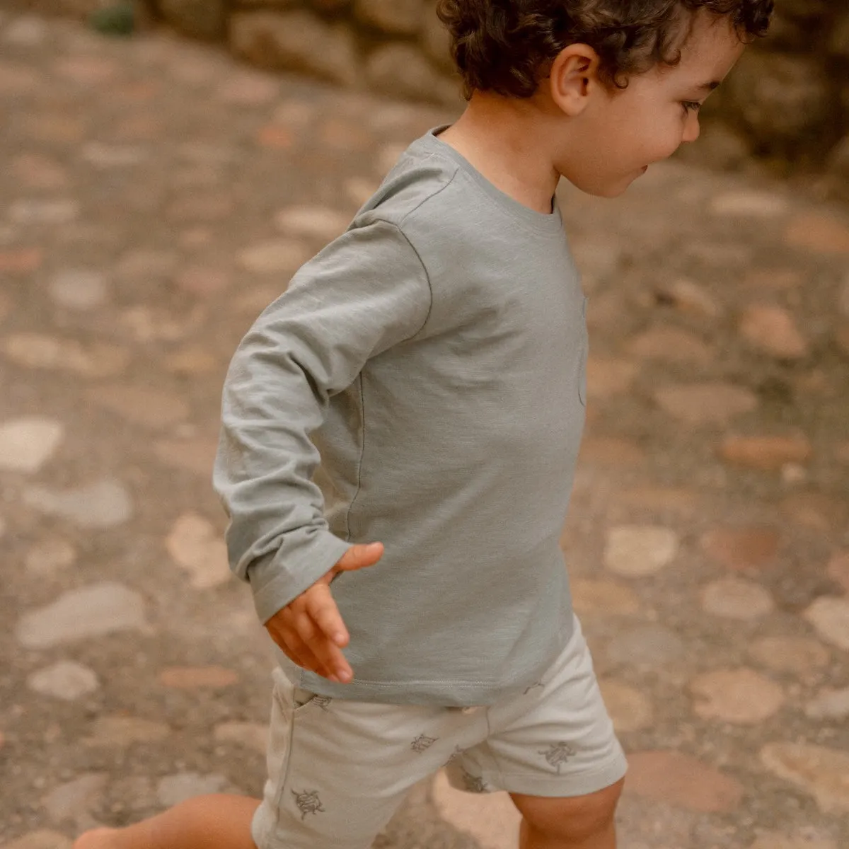 Little Dutch t-shirt lange mouw forest green