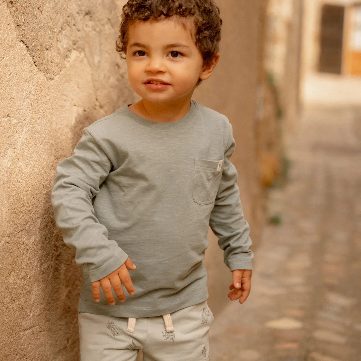 Little Dutch t-shirt lange mouw forest green