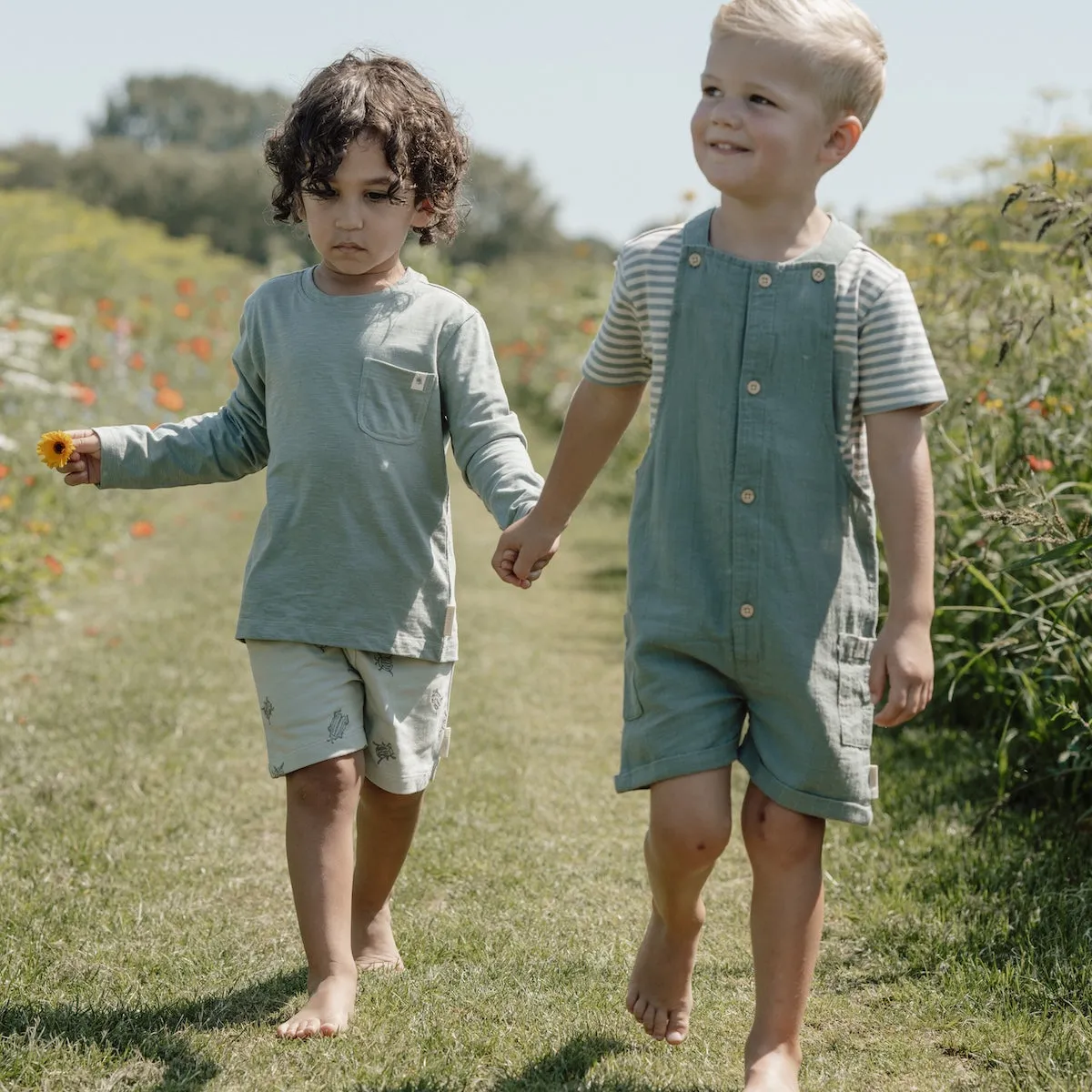 Little Dutch t-shirt lange mouw forest green