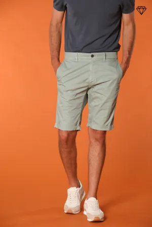 London men's chino bermuda shorts in Pima cotton Regular fit  ①