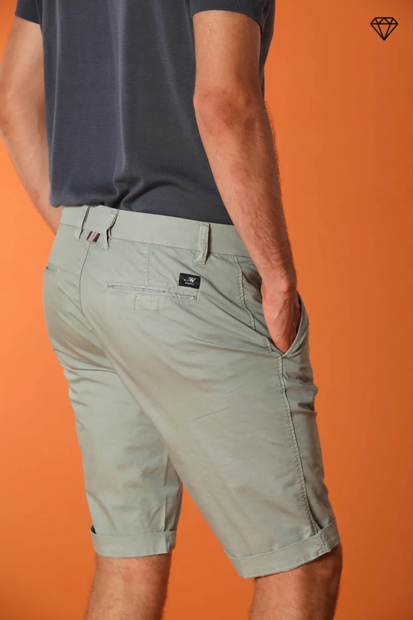 London men's chino bermuda shorts in Pima cotton Regular fit  ①