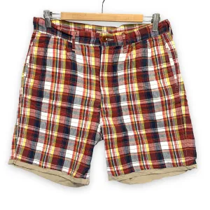 [M] Kapital Linen Madras Check Shorts