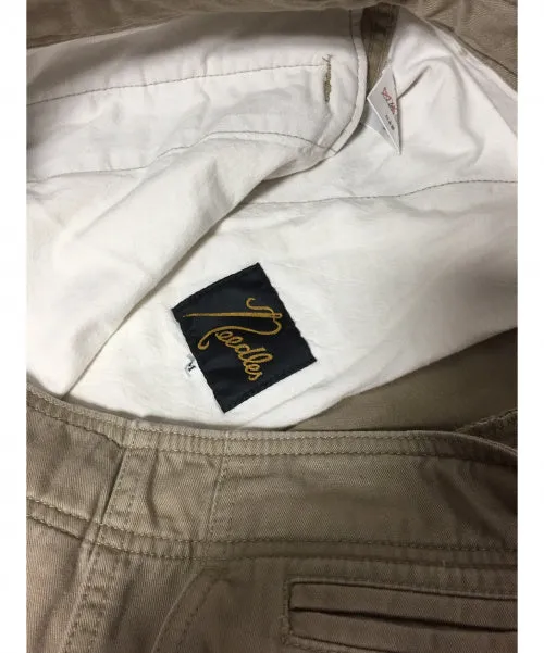 [M]  Needles Cut Off Chino Draw Cord Shorts Beige