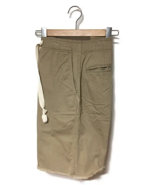 [M]  Needles Cut Off Chino Draw Cord Shorts Beige
