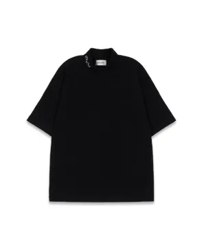 MACKY Golf: Basic Logo Half-Neck T-Shirt - Black