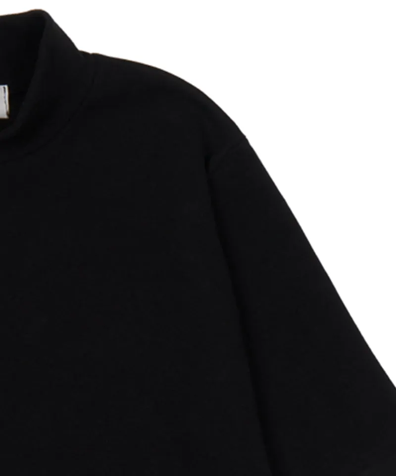 MACKY Golf: Basic Logo Half-Neck T-Shirt - Black