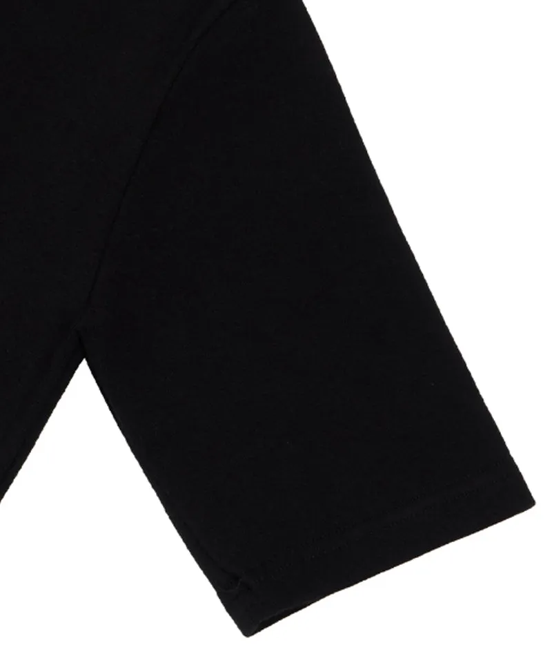 MACKY Golf: Basic Logo Half-Neck T-Shirt - Black