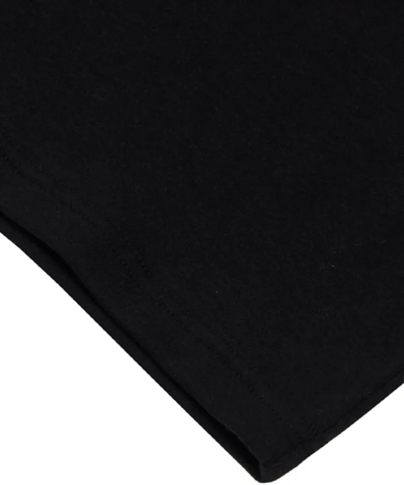MACKY Golf: Basic Logo Half-Neck T-Shirt - Black