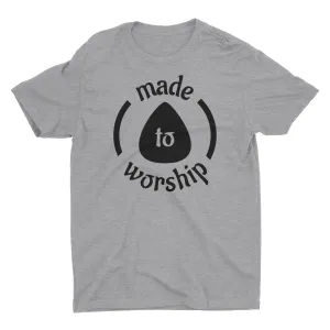 Made To Worship Lead Guitar Player Guitarist Music Worshiper Band Christian T-Shirt for Men