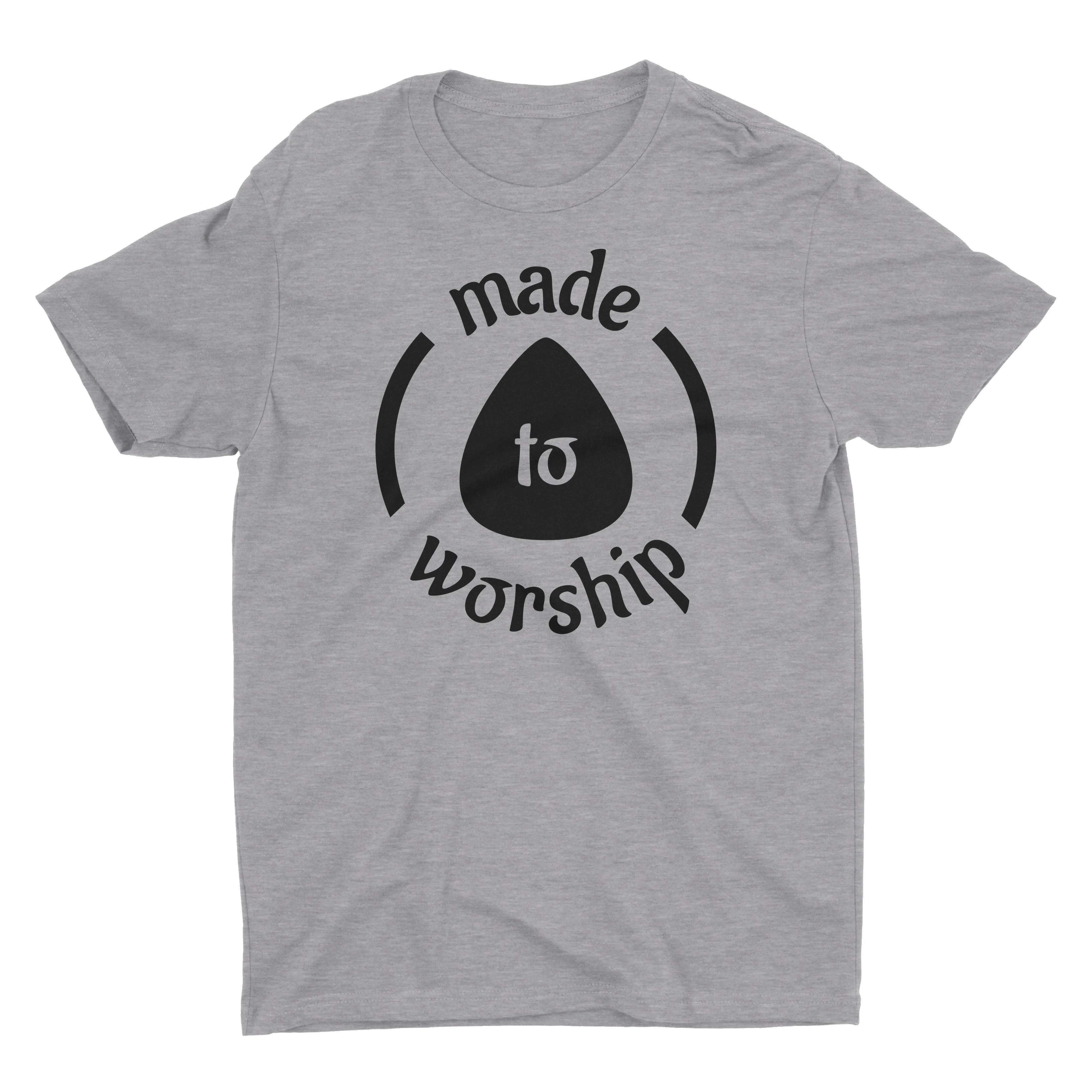 Made To Worship Lead Guitar Player Guitarist Music Worshiper Band Christian T-Shirt for Men