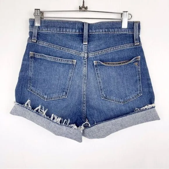 Madewell High Rise Denim Shorts Lemoyne Wash 25