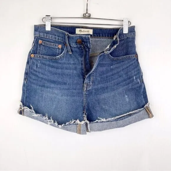 Madewell High Rise Denim Shorts Lemoyne Wash 25