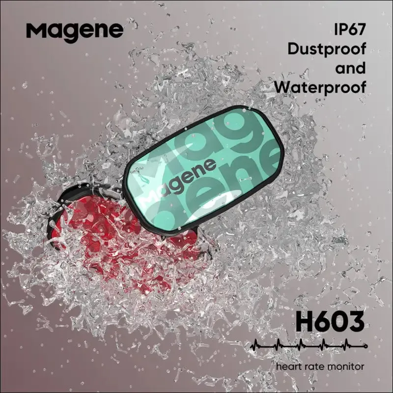 Magene h603: waterproof split strap chest strap heart rate monitor