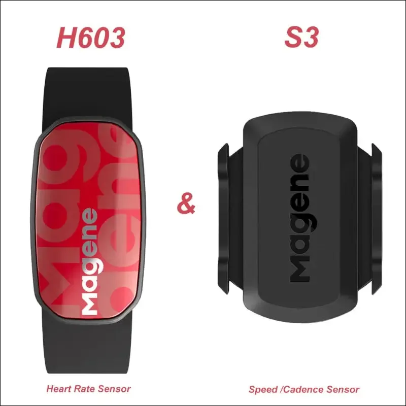Magene h603: waterproof split strap chest strap heart rate monitor