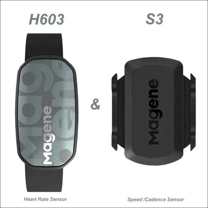 Magene h603: waterproof split strap chest strap heart rate monitor