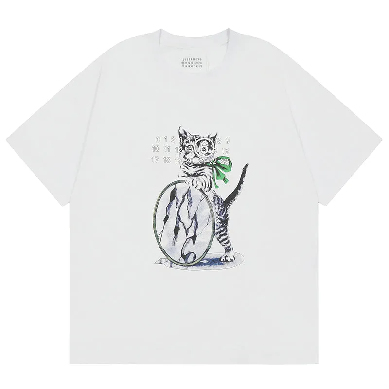 Maison Margiela Digital Printed Logo T-Shirts