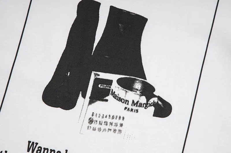 Maison Margiela Letter Printed T-Shirts