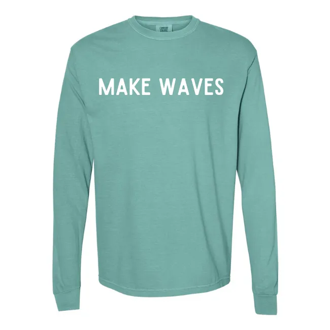 Make Waves - Unisex Long Sleeve Tee-Comes in 5 Colors