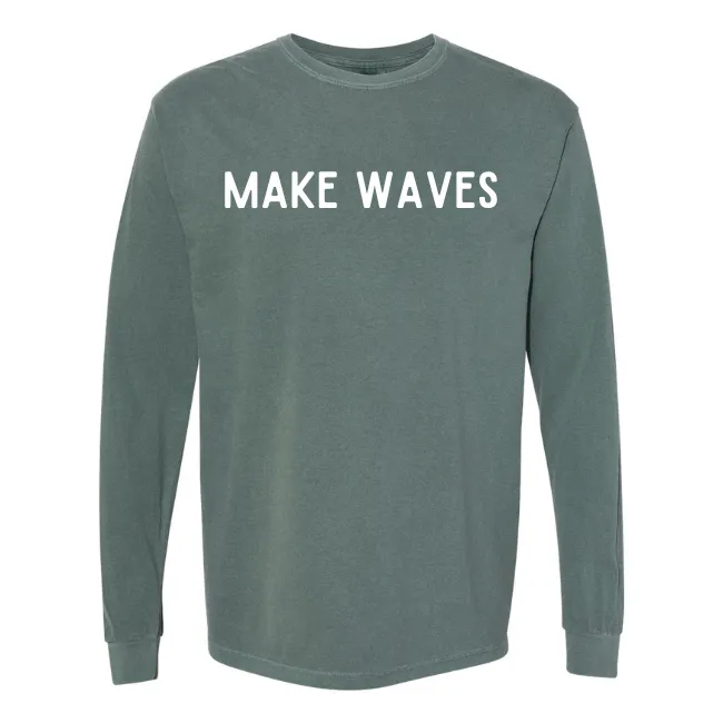 Make Waves - Unisex Long Sleeve Tee-Comes in 5 Colors