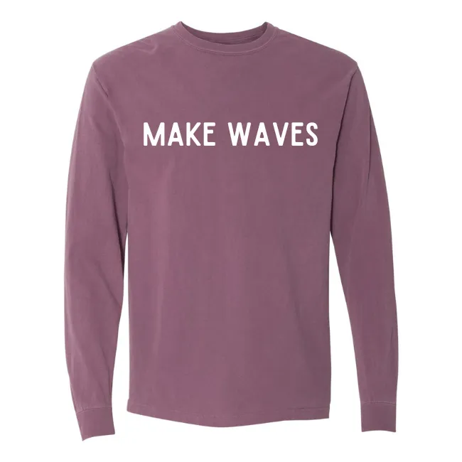 Make Waves - Unisex Long Sleeve Tee-Comes in 5 Colors