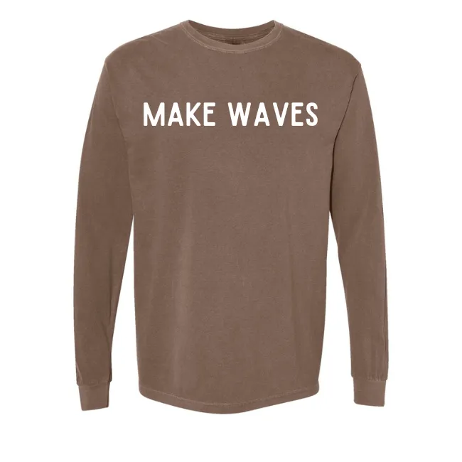 Make Waves - Unisex Long Sleeve Tee-Comes in 5 Colors