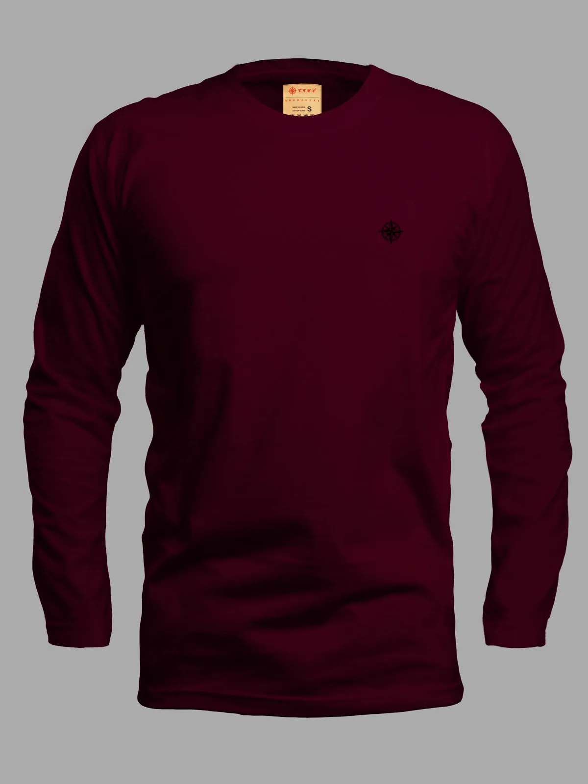Maroon | ACTION series | Full Sleeve T shirt for Men