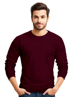 Maroon | ACTION series | Full Sleeve T shirt for Men