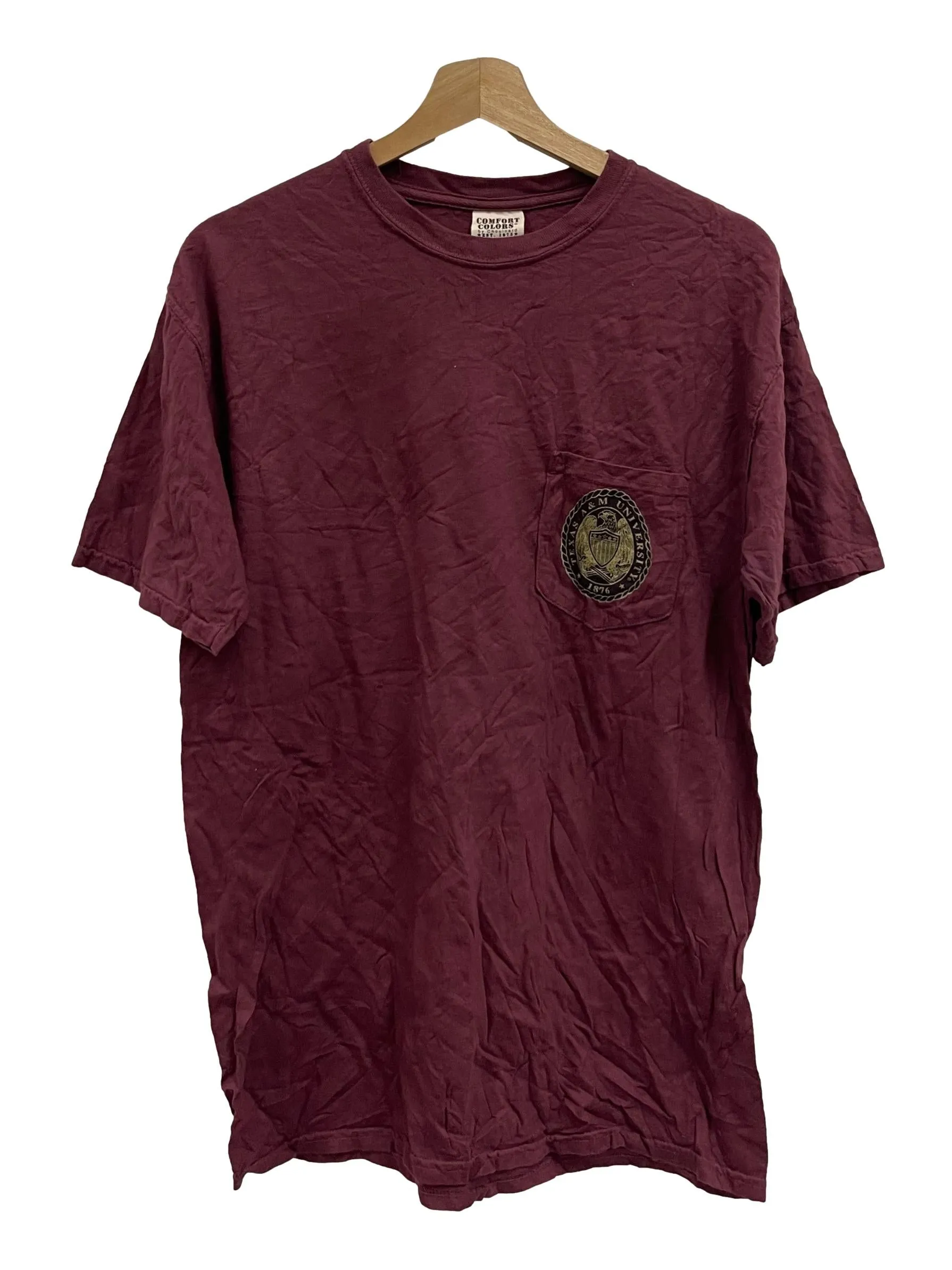 Maroon Crewneck Varsity Tee