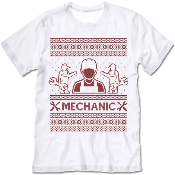 Mechanic Christmas T Shirt