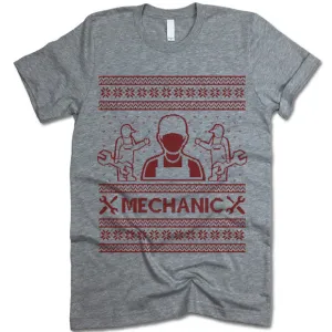 Mechanic Christmas T Shirt