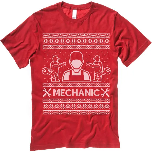 Mechanic Christmas T Shirt