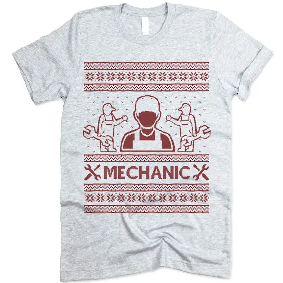 Mechanic Christmas T Shirt