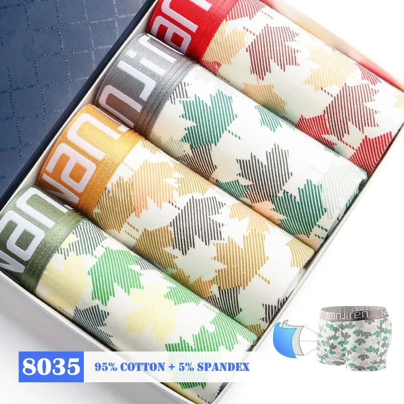 Men's Boxer Shorts - Cotton Underpants Set