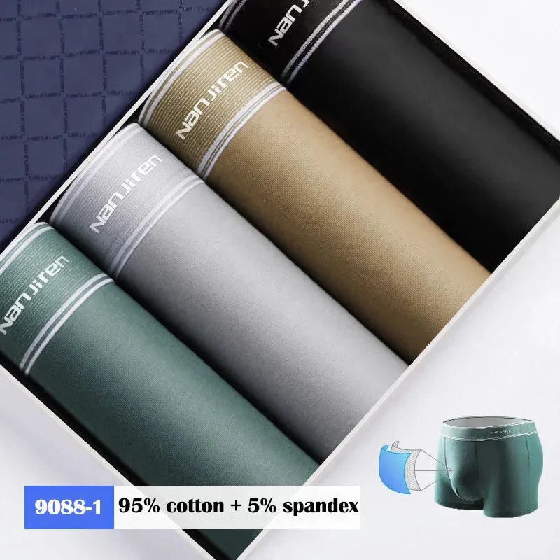 Men's Boxer Shorts - Cotton Underpants Set