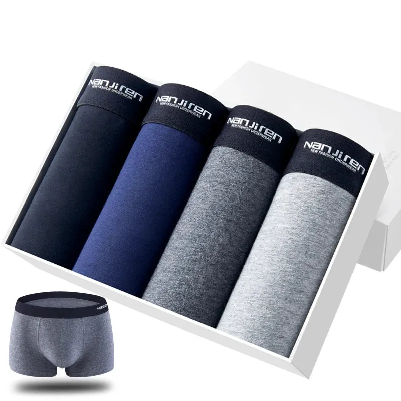 Men's Boxer Shorts - Cotton Underpants Set