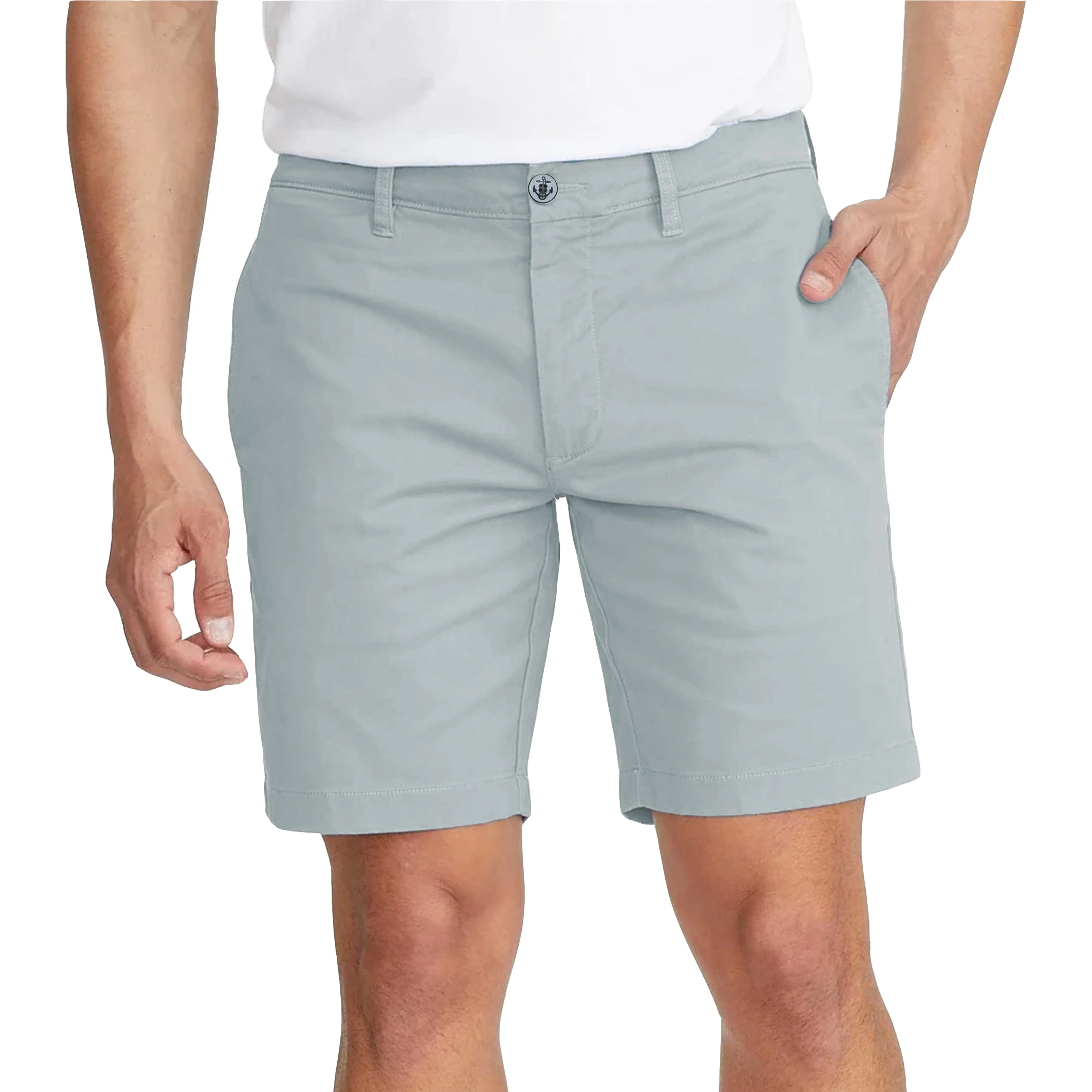 Men's Cotton Stretch Chino Shorts - Grey