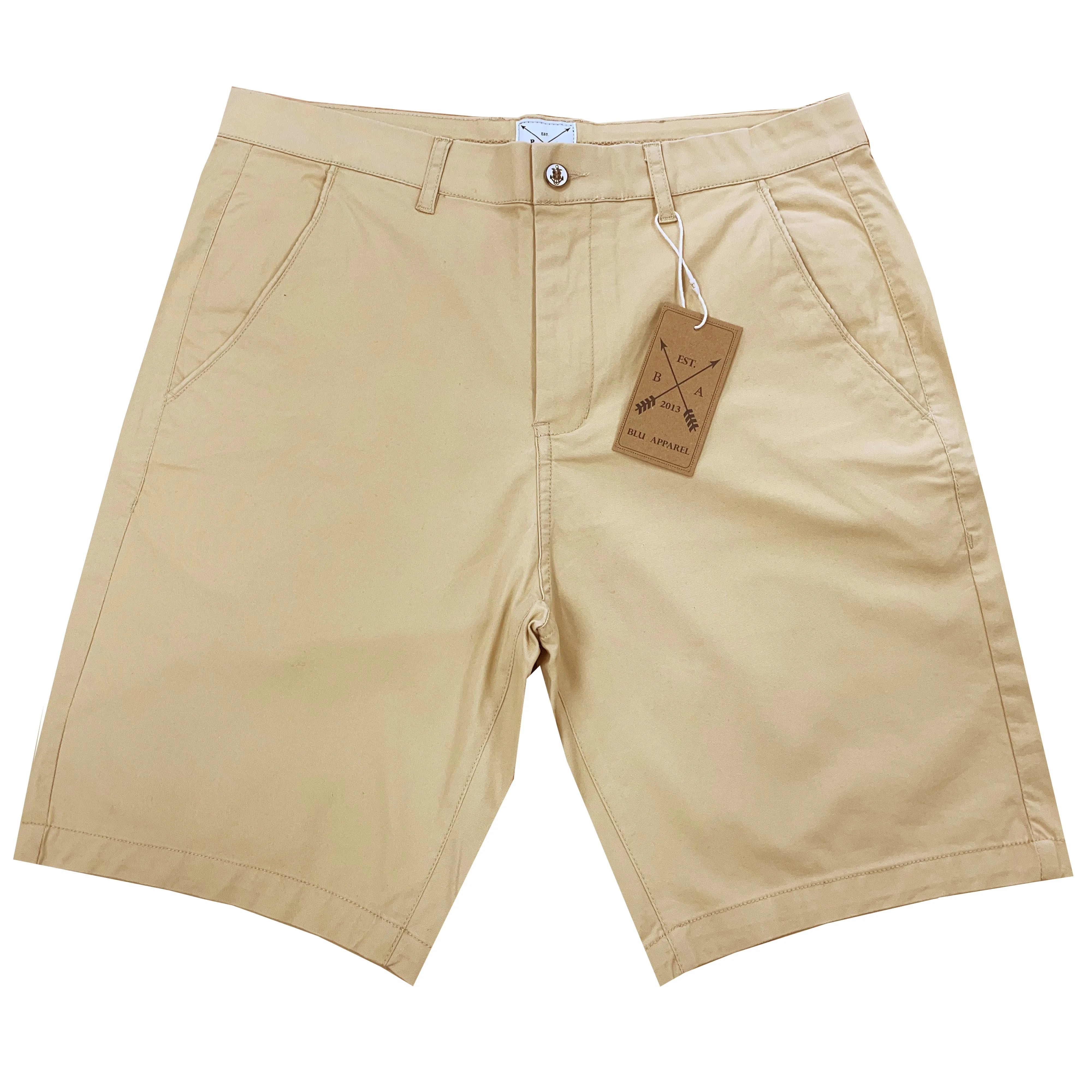Men's Cotton Stretch Chino Shorts - Grey