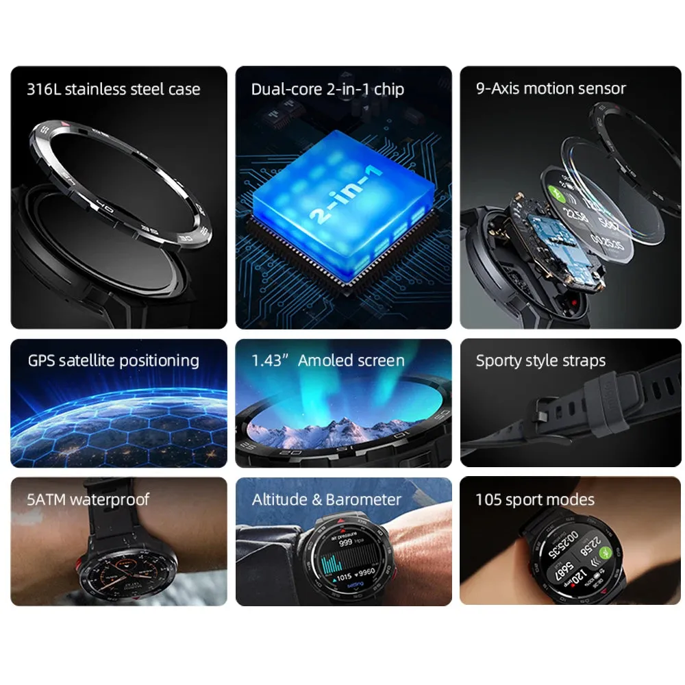 MIBRO Watch GS Pro 1.43" AMOLED Sport Smart Watch