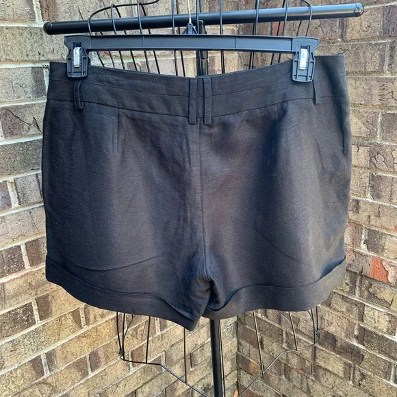 Milly Cuffed Black Shorts