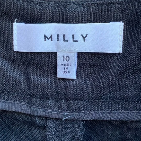Milly Cuffed Black Shorts