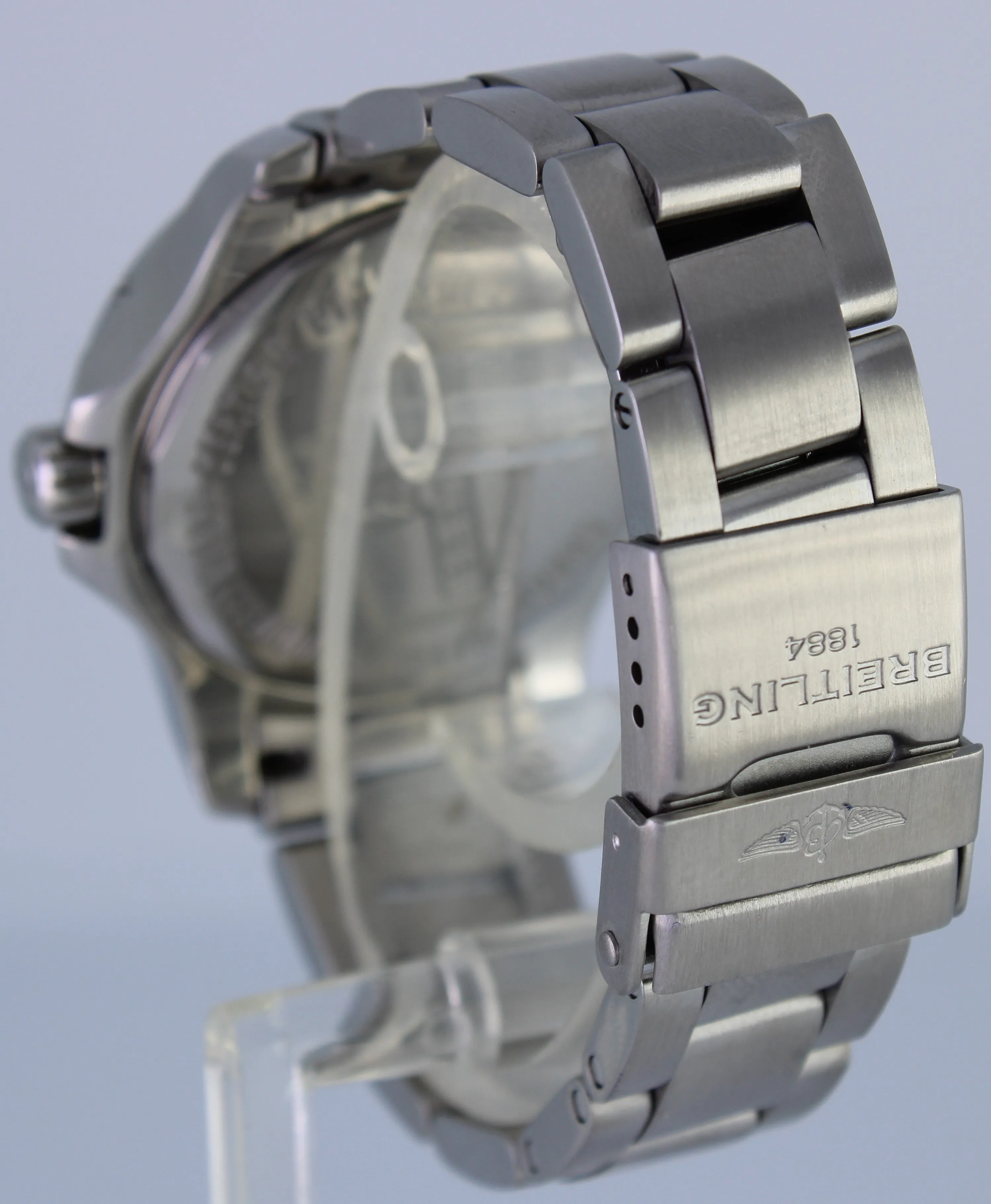 MINT Ladies Breitling Colt A7738853 White Diamond Bezel 33mm Stainless Watch