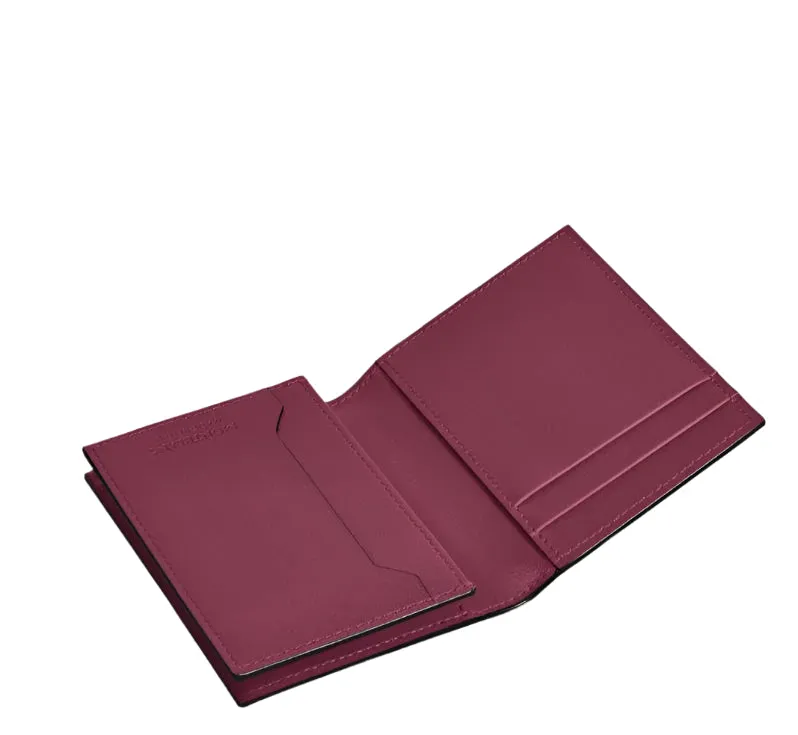 Montblanc Meisterstück Burgundy 4CC Folding Leather Card Holder
