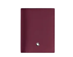 Montblanc Meisterstück Burgundy 4CC Folding Leather Card Holder