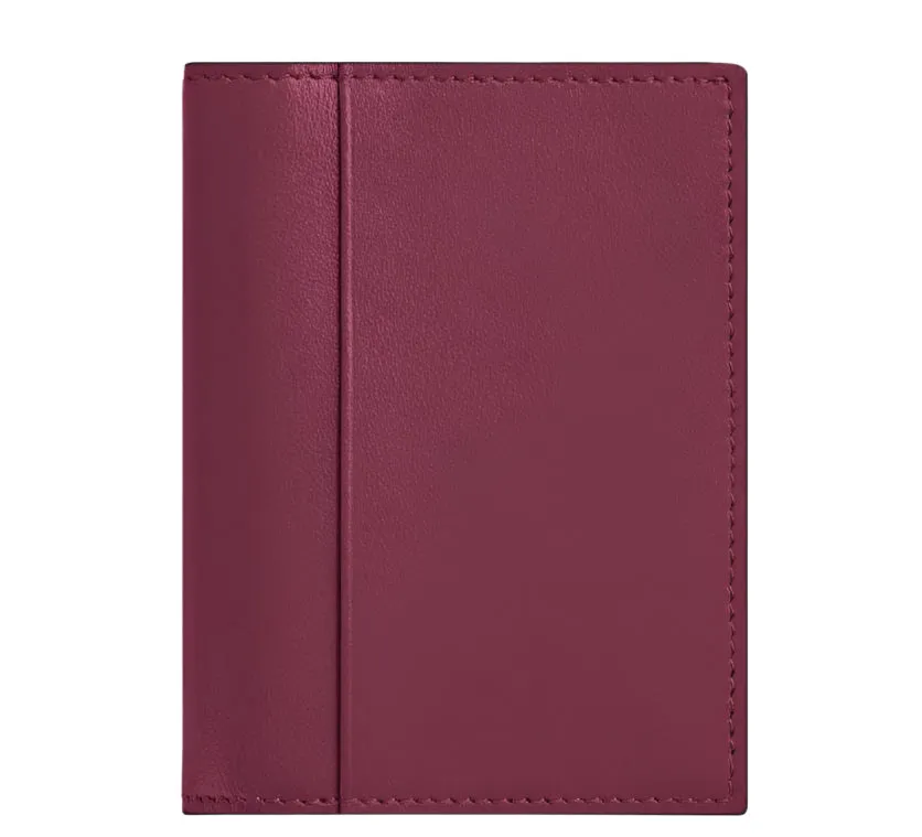 Montblanc Meisterstück Burgundy 4CC Folding Leather Card Holder