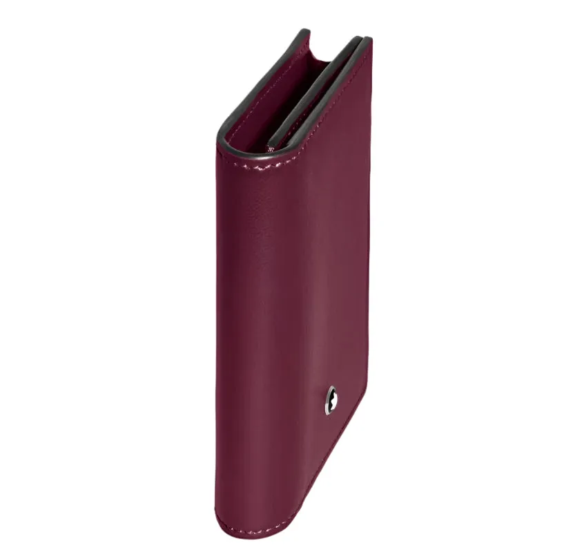 Montblanc Meisterstück Burgundy 4CC Folding Leather Card Holder