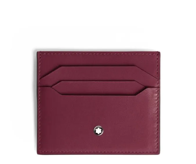 Montblanc Meisterstück Burgundy 6CC Leather Card Holder