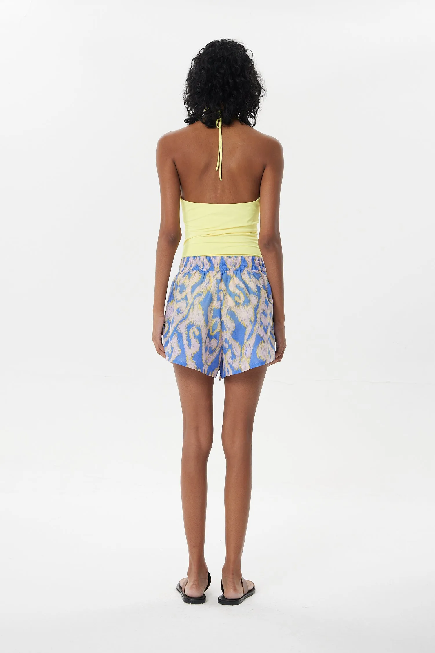 Moreno Dinna Shorts in Lavender Ikat